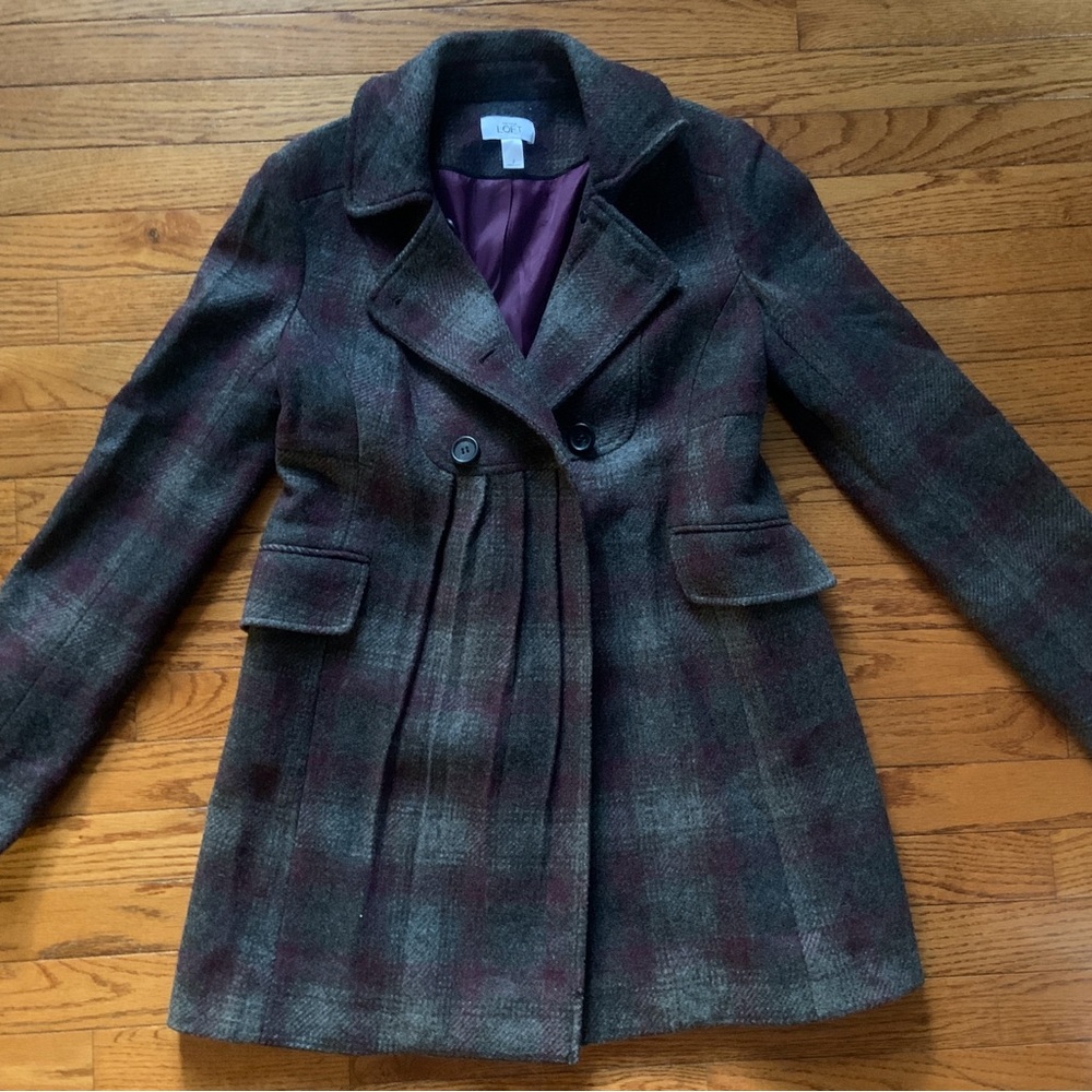 Ann Taylor LOFT Women's Double-Breasted Coat - Size 2